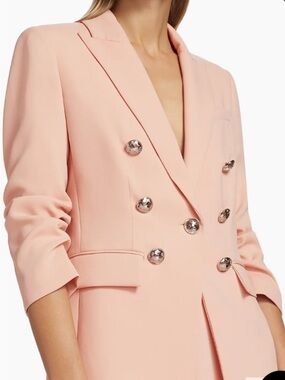 Veronica Beard Tomi Dickey Blazer in Blush Pink
